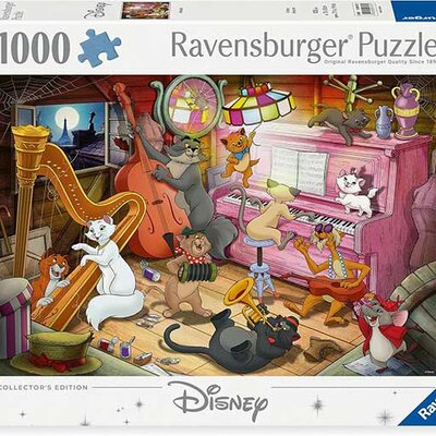 Puzzle slagalica 1000 delova Mačke iz visokog društva Disney Collestors Edition Ravensburger 12000753