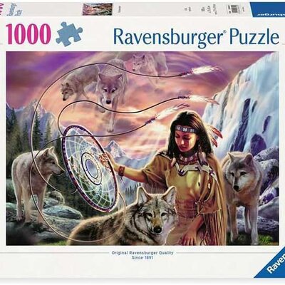 Puzzle slagalica 1000 delova Indijanka i hvatač snova Ravensburger 12000624