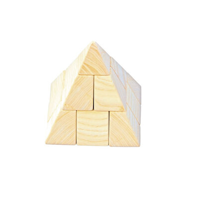 PIKA PAU Drvena igračka Piramida Slagalica od 14 delova