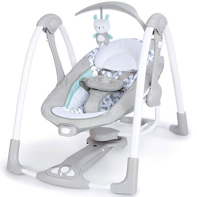 Ingenuity Pametna Bebi ljuljaška i baunser sa melodijama Raylan 12189