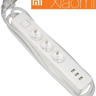 Xiaomi Produžni kabl sa tri utičnice i tri USB priključka 3.6kW NRB4030GL