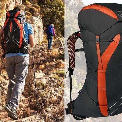 Planinarski ranac Osprey Exos 58 Blaze Black L-size