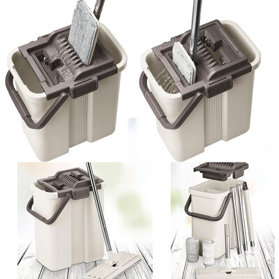 Set Za Čišćenje Podova sa Odvojenim Delovima za Čistu i Prljavu Vodu Lamart LT8046 