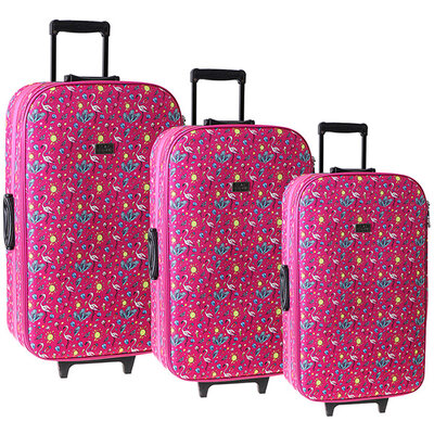 Komplet 3 kofera za putovanja Cairo Flamingo