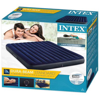 Intex 64755 Dura-Beam Standard Classic Downy Krevet Na Naduvavanje 183x203x25 cm