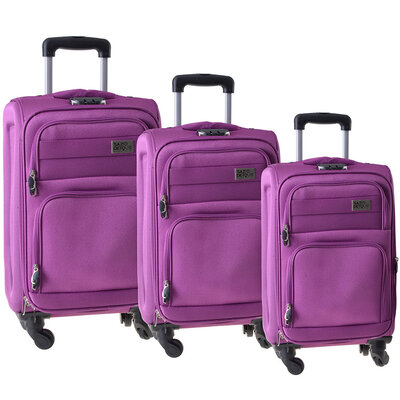 Komplet tri kofera Melbourne u ljubičastoj boji