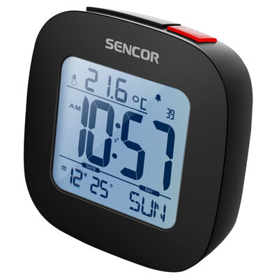 SENCOR Stoni sat sa alarmom Budilnik Digitalni sat sa termometrom SDC 1200 B