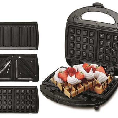 Aparat sa izmenjivim pločama za različite kolače i sendviče Camry CR3024