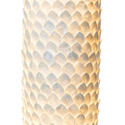 Globo podna lampa Bali-I 25854S podna lampa 147cm sa prekidačem 2x E27 morska školjka