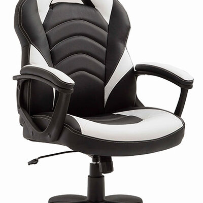 Gejmerska - Kancelarijska Fotelja Simone White - Black 2326