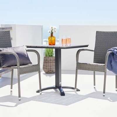 Baštenska garnitura Mirtis Grey Sto i dve stolice