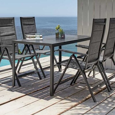 Baštenska garnitura Fiesta Sto i četiri podesive stolice