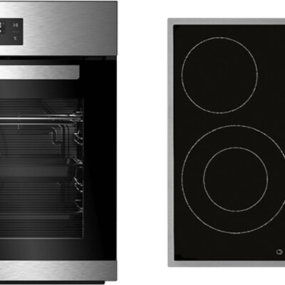 BEKO Ugradni šporet set - Multifunkcionalna rerna i staklokeramička ploča BSM22520X