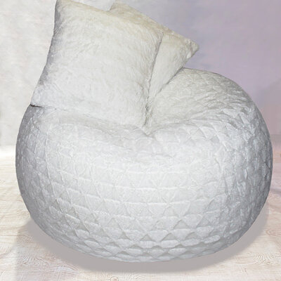 Lazy bag fotelja Beli lenjivac