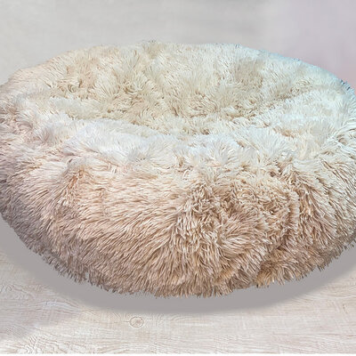 Lazy bag fotelja Bež čupavac za ljubimce