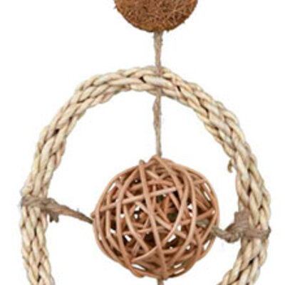 Igračka za ptice, od prirodnih materijala, 35cm Trixie 58956