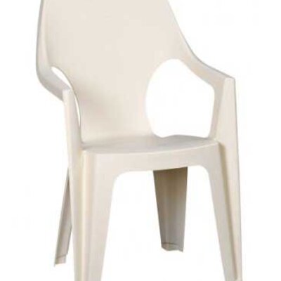 Baštenska stolica Dante Highback Krem