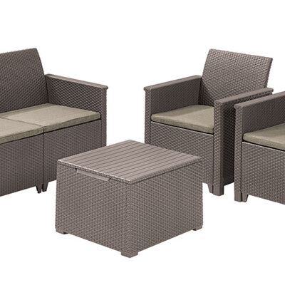 Baštenska garnitura Elodie 2 seater Cappuccino