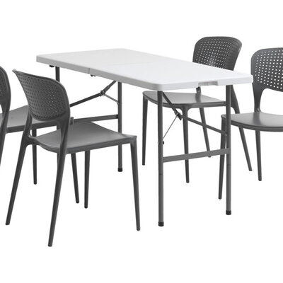 Baštenska garnitura Yastra Četiri stolice i sklopiv sto