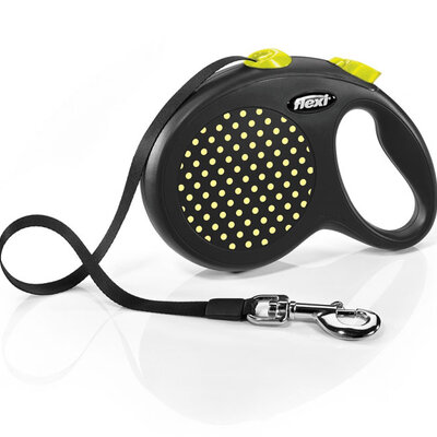 Flexi Povodac za pse Design L Tape 5m Yellow