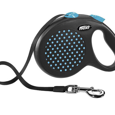 Flexi Povodac za pse Design L Tape 5m Blue