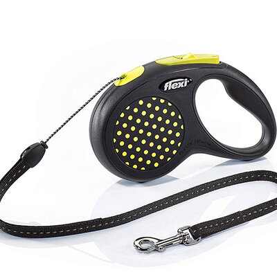 Povodac za psa Flexi Design M Cord 5m Yellow