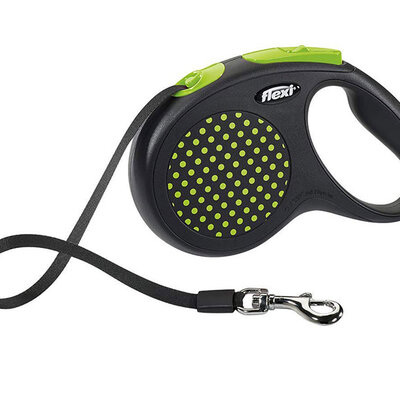 Povodac za psa Flexi Design M Tape 5m Green