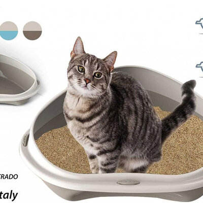 Ugaoni toalet za mačke Shuttle Corner 58cm Georplast 10536