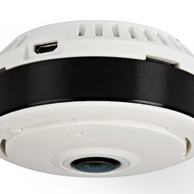 Plafonska Wi-Fi HD IP panoramska kamera za video nadzor Nedis IPCMP20CWT FishEye