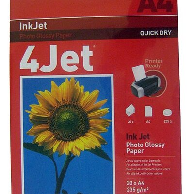 4Jet InkJet Foto Papir A4, 1/20