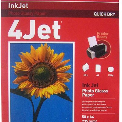 4Jet InkJet Foto Papir A4, 1/50