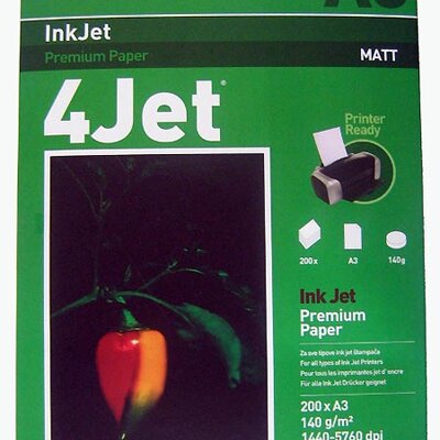 4Jet InkJet Mat Papir A3, 1/200