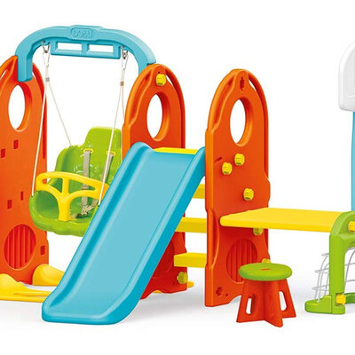 Dečija multifunkcionalna igraonica sa toboganom i ljuljaškom Dolu Toys 3024