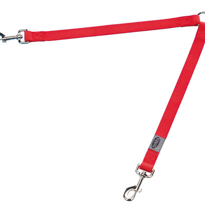 Razdelnik za povodac za dva psa L veličina crveni Nobby 78572