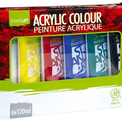 STANDART Set Akrilne boje Akrilici 6x120ml