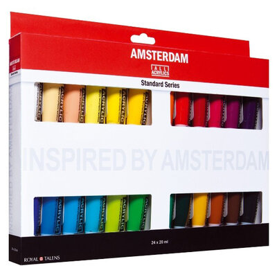 TALENS Amsterdam Standard Set Akrilici Akrilne boje Akrilik 24 x 20ml 680923