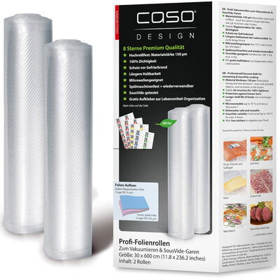 Caso Kese za aparat za vakumiranje i zavarivanje 30x600cm 2 rolne