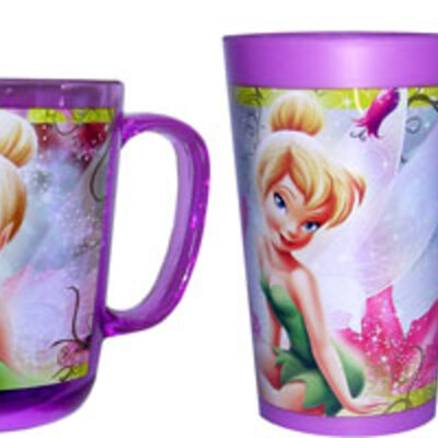 Komplet za piće Disney Faires - šolja, čaša, pull-up boca SR32605+SR32607+SR32632