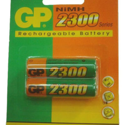 GP NiMH punjive baterije AA 2300 mAh - pakovanje 2 kom.