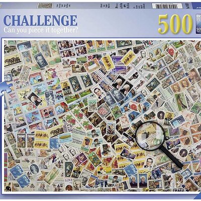 Ravensburger Puzzle 500 delova -  Izazov Poštanske markice 14805