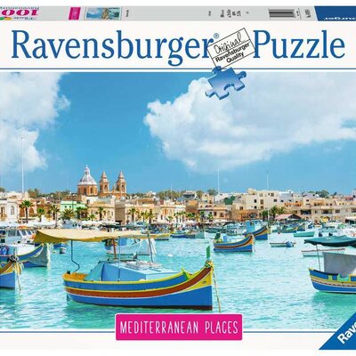 Puzzle 1000 delova Mediteranska Malta Ravensburger