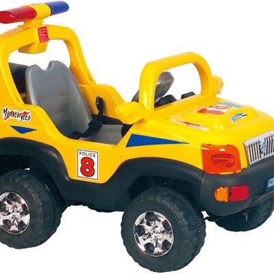 Džip na akumulator 201 žute boje