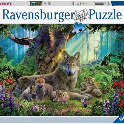Puzzle Slagalica 1000 Vukovi u šumi Ravensburger 15987