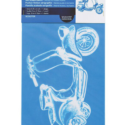 PEBEO Setacolor Šablon A5 za slikanje na tekstilu SKUTER 664973