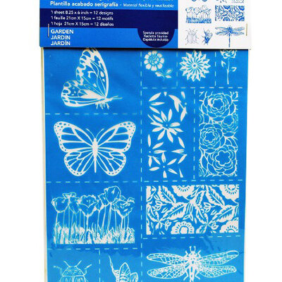 PEBEO Setacolor Šablon A5 za slikanje na tekstilu BAŠTA 664974