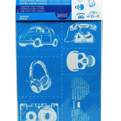 PEBEO Setacolor Šablon A5 za slikanje na tekstilu VINTAGE 664977