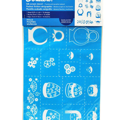 PEBEO Setacolor Šablon A5 za slikanje na tekstilu LUTKE 664979