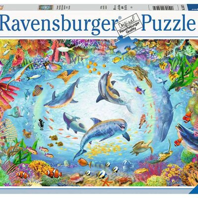 Puzzle Slagalica 500 delova Ronjenje u podvodnoj pećini Ravensburger 16447