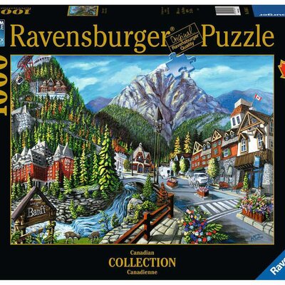 Puzzle Slagalica 1000 delova Dobro došli u Banf, Kanada Ravensburger 16481