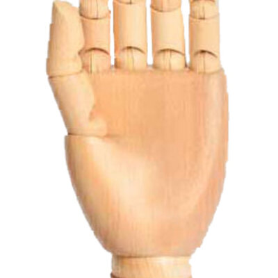 POP ABLE Model za crtanje MANIKIN - leva ženska šaka 25cm 616012